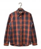 FULLCOUNTフルカウント）の古着「オンブレチェックシャツ」｜レッド