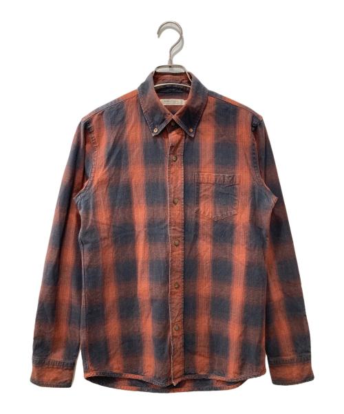 FULLCOUNT（フルカウント）FULLCOUNT (フルカウント) オンブレチェックシャツ レッド サイズ:36の古着・服飾アイテム