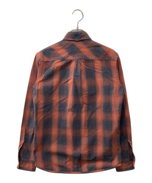 FULLCOUNT（フルカウント）FULLCOUNT (フルカウント) オンブレチェックシャツ レッド サイズ:36の古着・服飾アイテム
