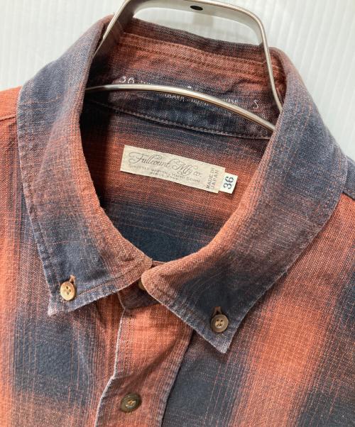 FULLCOUNT（フルカウント）FULLCOUNT (フルカウント) オンブレチェックシャツ レッド サイズ:36の古着・服飾アイテム