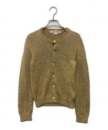 COMME des GARCONS COMME des GARCONS（コムデギャルソン コムデギャルソン）の古着「ゴールドラメカーディガン」｜ゴールド