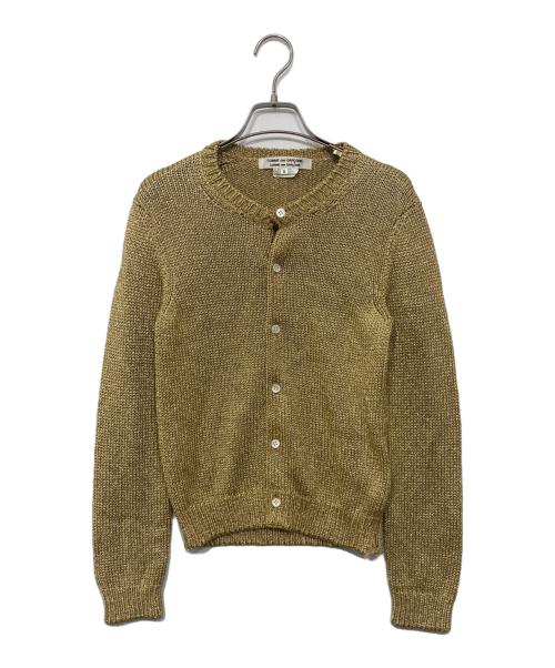 COMME des GARCONS COMME des GARCONS（コムデギャルソン コムデギャルソン）COMME des GARCONS COMME des GARCONS (コムデギャルソン コムデギャルソン) ゴールドラメカーディガン ゴールド サイズ:Sの古着・服飾アイテム