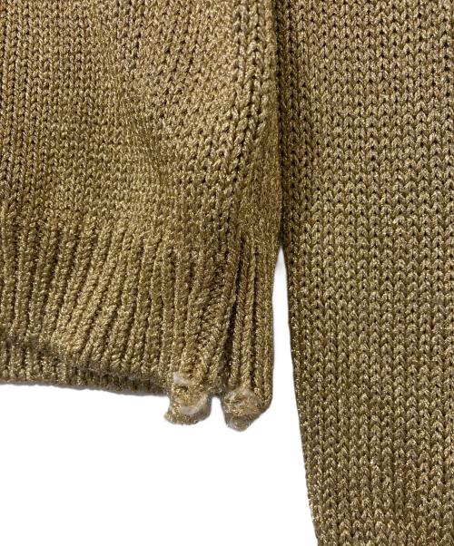 COMME des GARCONS COMME des GARCONS（コムデギャルソン コムデギャルソン）COMME des GARCONS COMME des GARCONS (コムデギャルソン コムデギャルソン) ゴールドラメカーディガン ゴールド サイズ:Sの古着・服飾アイテム