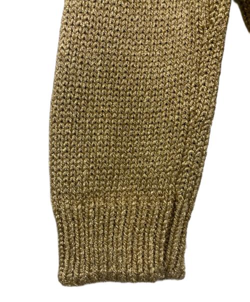 COMME des GARCONS COMME des GARCONS（コムデギャルソン コムデギャルソン）COMME des GARCONS COMME des GARCONS (コムデギャルソン コムデギャルソン) ゴールドラメカーディガン ゴールド サイズ:Sの古着・服飾アイテム