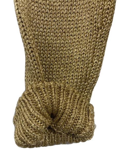 COMME des GARCONS COMME des GARCONS（コムデギャルソン コムデギャルソン）COMME des GARCONS COMME des GARCONS (コムデギャルソン コムデギャルソン) ゴールドラメカーディガン ゴールド サイズ:Sの古着・服飾アイテム