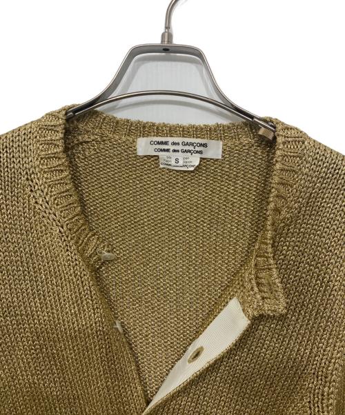 COMME des GARCONS COMME des GARCONS（コムデギャルソン コムデギャルソン）COMME des GARCONS COMME des GARCONS (コムデギャルソン コムデギャルソン) ゴールドラメカーディガン ゴールド サイズ:Sの古着・服飾アイテム