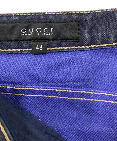 GUCCI（グッチ）GUCCI (グッチ) ストレートデニムパンツ インディゴ サイズ:48の古着・服飾アイテム