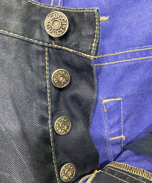 GUCCI（グッチ）GUCCI (グッチ) ストレートデニムパンツ インディゴ サイズ:48の古着・服飾アイテム