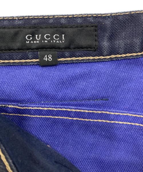 GUCCI（グッチ）GUCCI (グッチ) ストレートデニムパンツ インディゴ サイズ:48の古着・服飾アイテム