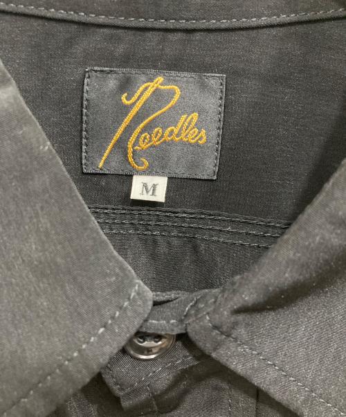 Needles（ニードルズ）Needles (ニードルズ) S/S Work Shirt - Poly Cloth/ エンブロイダリーシャツ ブラック サイズ:Ｍの古着・服飾アイテム