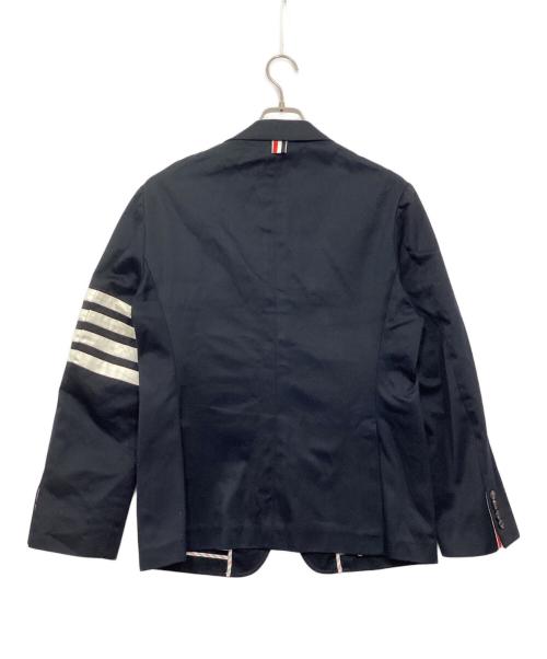 THOM BROWNE. NEW YORK（トムブラウン ニューヨーク）THOM BROWNE. NEW YORK (トムブラウン ニューヨーク) コットン ツイル 4BAR スポーツコート ネイビー サイズ:2の古着・服飾アイテム