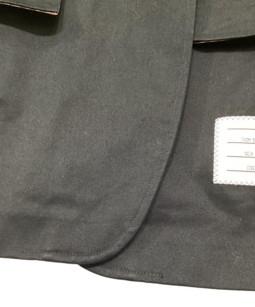 THOM BROWNE. NEW YORK（トムブラウン ニューヨーク）THOM BROWNE. NEW YORK (トムブラウン ニューヨーク) コットン ツイル 4BAR スポーツコート ネイビー サイズ:2の古着・服飾アイテム