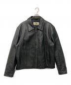 Eddie Bauerエディーバウアー）の古着「レザージャケット」｜ブラック