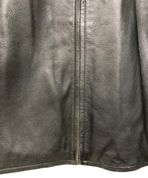 Eddie Bauer（エディーバウアー）Eddie Bauer (エディーバウアー) レザージャケット ブラック サイズ:Mの古着・服飾アイテム