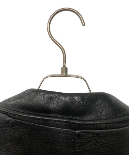 Eddie Bauer（エディーバウアー）Eddie Bauer (エディーバウアー) レザージャケット ブラック サイズ:Mの古着・服飾アイテム