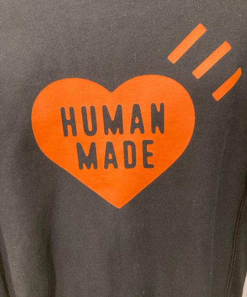 HUMAN MADE（ヒューマンメイド）HUMAN MADE (ヒューマンメイド) 25AW HEART SWEATSHIRT/ハート スウェットシャツ ブラック サイズ:Sの古着・服飾アイテム