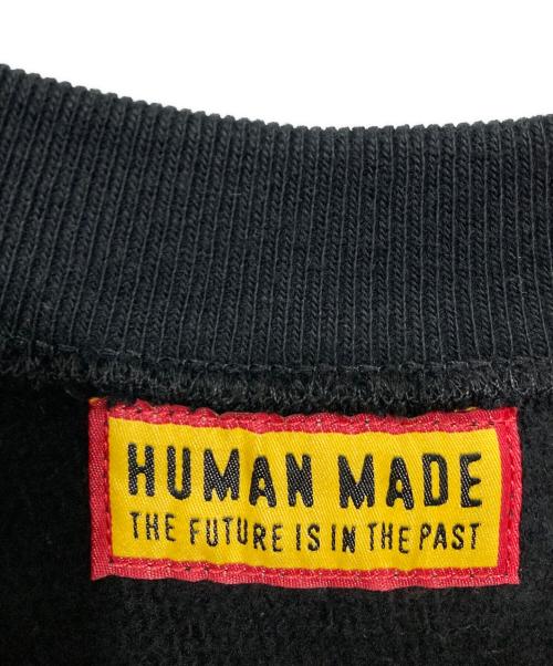 HUMAN MADE（ヒューマンメイド）HUMAN MADE (ヒューマンメイド) 25AW HEART SWEATSHIRT/ハート スウェットシャツ ブラック サイズ:Sの古着・服飾アイテム