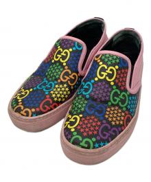 GUCCI（グッチ）の古着「マルチカラーGG スリッポン」｜ピンク