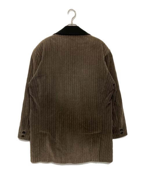 Christian Dior MONSIEUR（クリスチャンディオールムッシュ）Christian Dior MONSIEUR (クリスチャンディオールムッシュ) 襟切替コーデュロイコート ブラウン サイズ:Lの古着・服飾アイテム