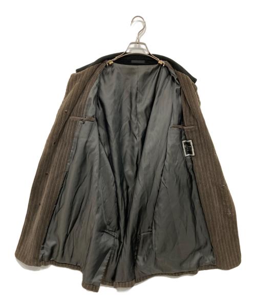 Christian Dior MONSIEUR（クリスチャンディオールムッシュ）Christian Dior MONSIEUR (クリスチャンディオールムッシュ) 襟切替コーデュロイコート ブラウン サイズ:Lの古着・服飾アイテム