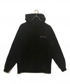 SUPPLIERサプライヤー）の古着「Outline Cross Zip Hoodie/アウトライン　ジップ　フーディ」｜ブラック