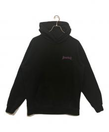 SUPPLIER（サプライヤー）の古着「Outline Cross Zip Hoodie/アウトライン　ジップ　フーディ」｜ブラック