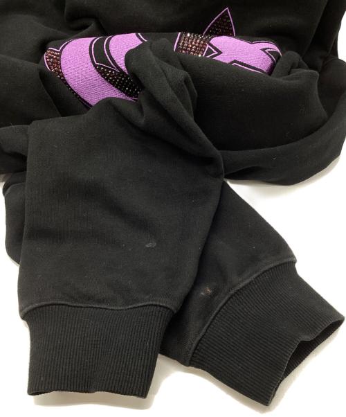 SUPPLIER（サプライヤー）SUPPLIER (サプライヤー) Outline Cross Zip Hoodie/アウトライン　ジップ　フーディ ブラック サイズ:XLの古着・服飾アイテム