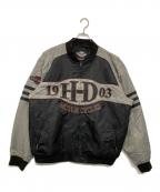 HARLEY-DAVIDSONハーレーダビッドソン）の古着「ボンバージャケット」｜グレー