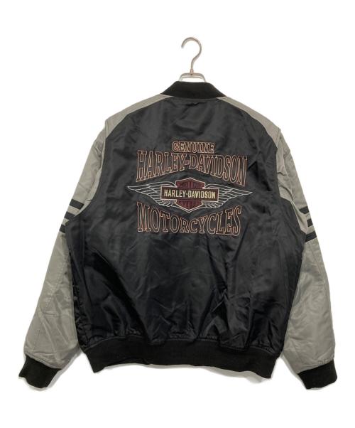 HARLEY-DAVIDSON（ハーレーダビッドソン）HARLEY-DAVIDSON (ハーレーダビッドソン) ボンバージャケット グレー サイズ:ＸＬの古着・服飾アイテム