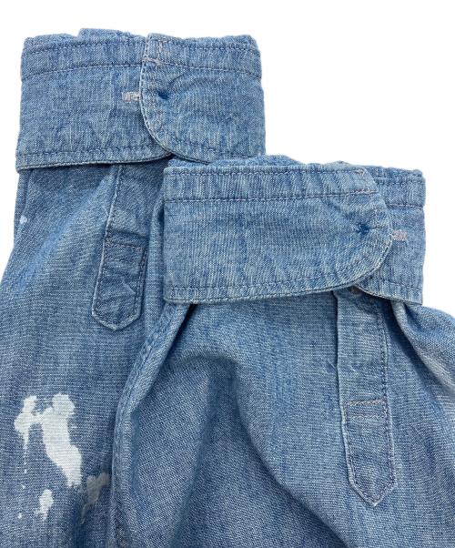 NEIGHBORHOOD（ネイバーフッド）NEIGHBORHOOD (ネイバーフッド) GARMENT BLEACH CHAMBRAY SHIRT LS インディゴ サイズ:Lの古着・服飾アイテム