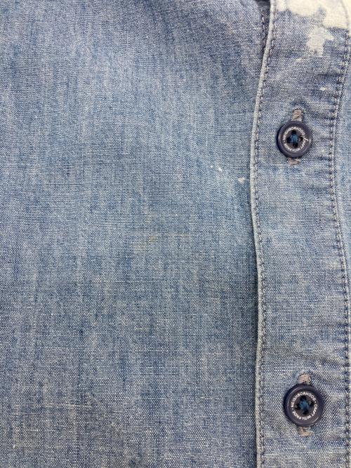 NEIGHBORHOOD（ネイバーフッド）NEIGHBORHOOD (ネイバーフッド) GARMENT BLEACH CHAMBRAY SHIRT LS インディゴ サイズ:Lの古着・服飾アイテム