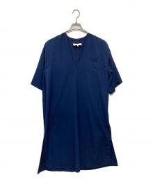 MM6 Maison Margiela（エムエムシックスメゾンマルジェラ）の古着「OVERSIZE DRESS WITH POCKETS」｜ネイビー