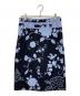 LEONARD FASHION（レオナールファッション）の古着「花柄スカート」｜ブラック×ブルー