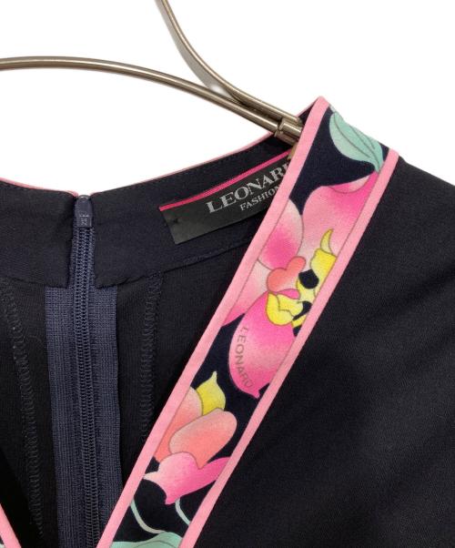 LEONARD FASHION（レオナールファッション）LEONARD FASHION (レオナールファッション) カンカンワンピース ブラック サイズ:42の古着・服飾アイテム