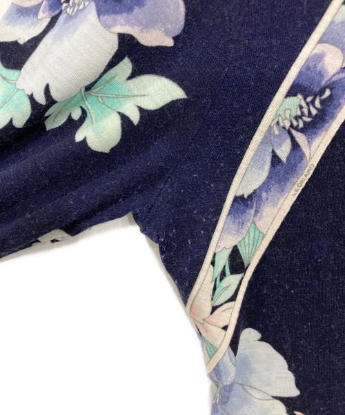 LEONARD（レオナール）LEONARD (レオナール) 花柄ワンピース ネイビー サイズ:44の古着・服飾アイテム