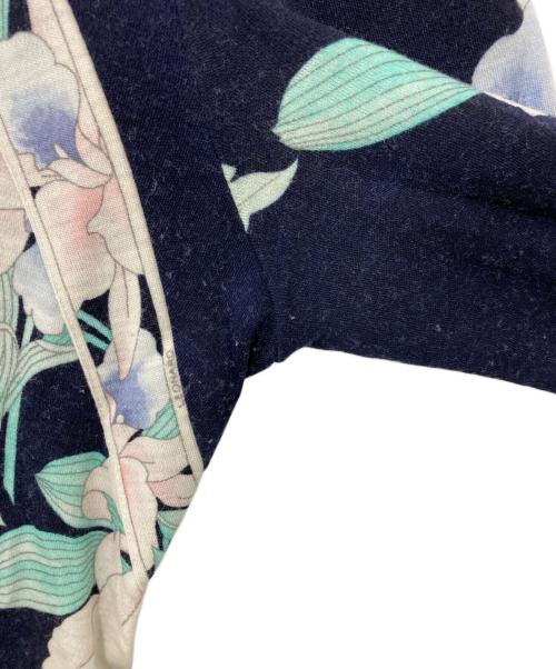 LEONARD（レオナール）LEONARD (レオナール) 花柄ワンピース ネイビー サイズ:44の古着・服飾アイテム
