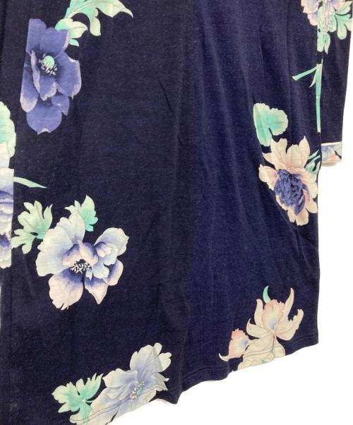LEONARD（レオナール）LEONARD (レオナール) 花柄ワンピース ネイビー サイズ:44の古着・服飾アイテム