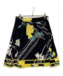 LEONARD FASHION（レオナールファッション）の古着「花柄スカート」｜ブラック