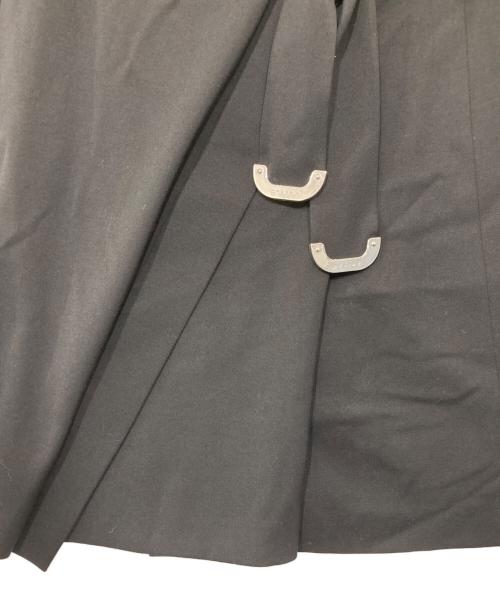 CELINE（セリーヌ）CELINE (セリーヌ) ベルテッドスカート ブラック サイズ:42の古着・服飾アイテム