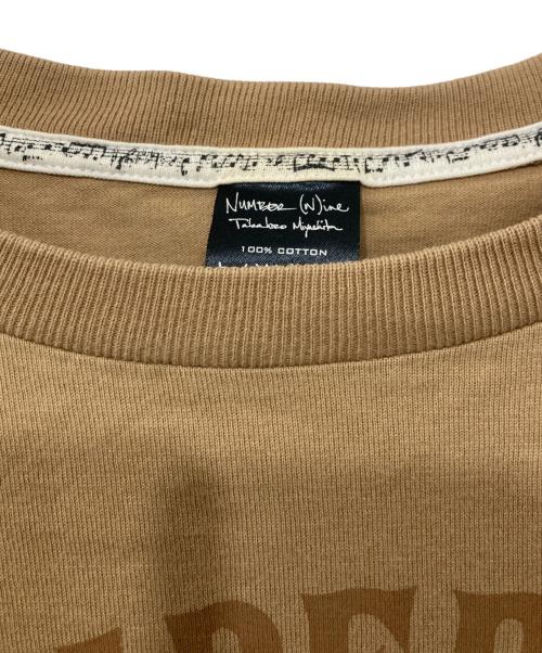 NUMBER (N)INE（ナンバーナイン）NUMBER (N)INE (ナンバーナイン) 07SS about a boy期 プリントTシャツ ベージュ サイズ:4の古着・服飾アイテム
