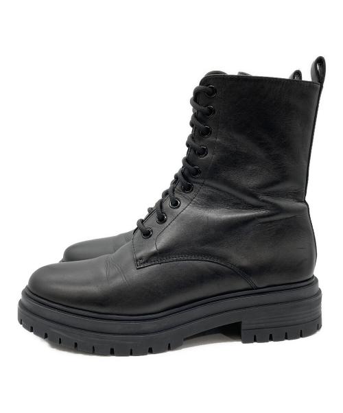 TONY BIANCO（トニービアンコ）TONY BIANCO (トニービアンコ) レースアップブーツ ブラック サイズ:SIZE 8の古着・服飾アイテム