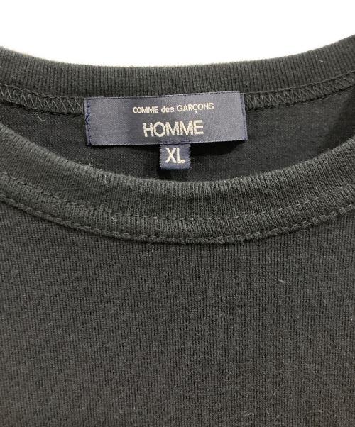 COMME des GARCONS HOMME（コムデギャルソン オム）COMME des GARCONS HOMME (コムデギャルソン オム) LOGO TEE ブラック サイズ:XLの古着・服飾アイテム