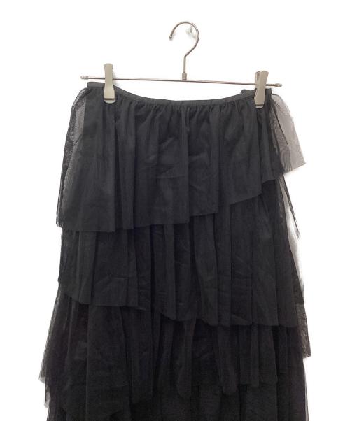 RAY BEAMS（レイ ビームス）RAY BEAMS (レイ ビームス) チュール ティアード スカート ブラック サイズ:1の古着・服飾アイテム