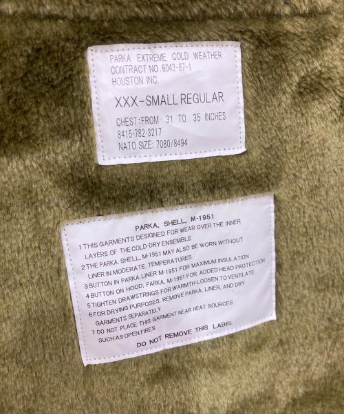 HOUSTON（ヒューストン）HOUSTON (ヒューストン) Ｍ-1951 モッズコート グリーン サイズ:XXX-SMALLの古着・服飾アイテム