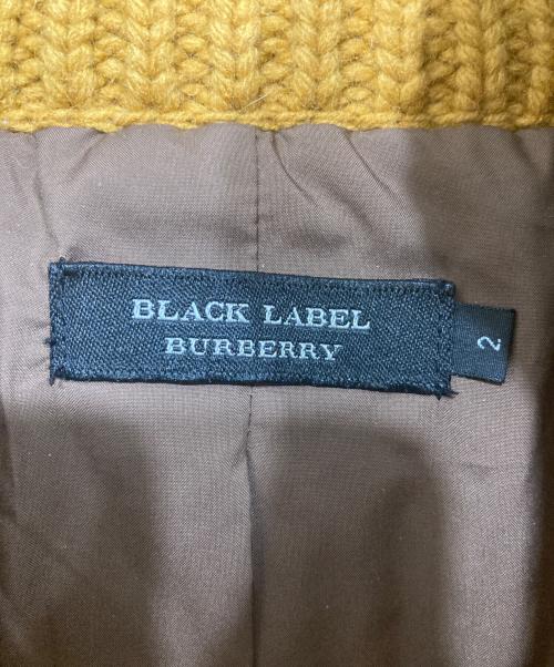 BURBERRY BLACK LABEL（バーバリーブラックレーベル）BURBERRY BLACK LABEL (バーバリーブラックレーベル) ニットダッフルコート イエロー サイズ:2の古着・服飾アイテム