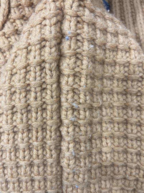 BURBERRY BLACK LABEL（バーバリーブラックレーベル）BURBERRY BLACK LABEL (バーバリーブラックレーベル) ニットダッフルコート イエロー サイズ:2の古着・服飾アイテム