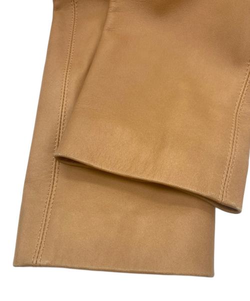 BURBERRY LONDON（バーバリーロンドン）BURBERRY LONDON (バーバリーロンドン) ラムレザーテーラードジャケット ブラウン サイズ:15の古着・服飾アイテム