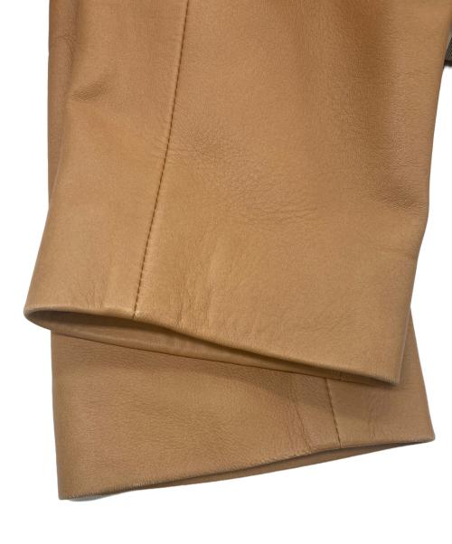 BURBERRY LONDON（バーバリーロンドン）BURBERRY LONDON (バーバリーロンドン) ラムレザーテーラードジャケット ブラウン サイズ:15の古着・服飾アイテム