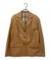 BURBERRY LONDON（バーバリーロンドン）の古着「ラムレザーテーラードジャケット」｜ブラウン