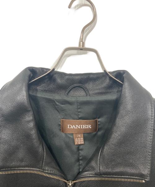 DANIER（ダニエ）DANIER (ダニエ) レザージャケット ブラック サイズ:Ｌの古着・服飾アイテム